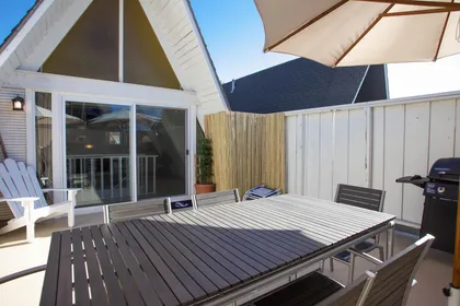 Start the day on the deck with a morning cup of coffee or enjoy sunset cookouts after a day at the beach.