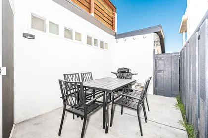 Soak up the SoCal sun on the small side patio, with seating for 6 and a grill for evening cookouts.