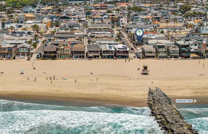 Prime Newport Beach Peninsula location just moments from the wide sandy shoreline