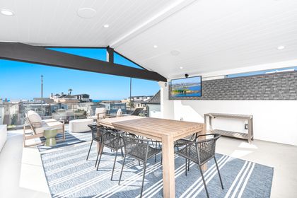 Our partially covered deck is perfect for any day of the year, offering a versatile space that combines the best of both worlds.