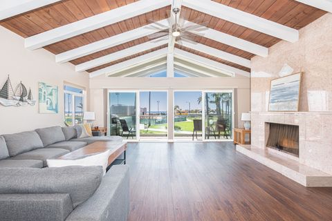 The ceiling detailing adds to the nautical, beachy feel throughout the home.