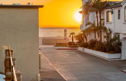 Golden hour over the Pacific, enjoyed from the private balcony on this quiet seaside neighborhood street