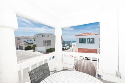 Ocean views and breezes can be enjoyed from the second level front balcony.