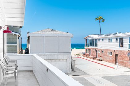 This bright and cheery upstairs unit is just what you need for a refreshing retreat. One house from the sand & a view of the ocean from your front balcony!