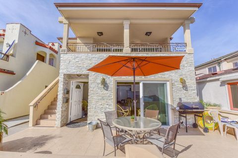 35th Street view of the entire  ocean view duplex. This listing information only pertains to the downstairs 3 bd/2 ba unit. The larger upper unit can also be rented when available. See separate listing.