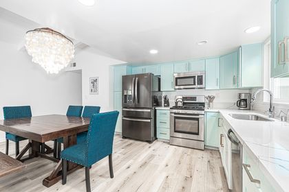 The kitchen is freshly updated, with all of your cooking needs.