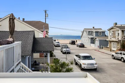 Ocean views and breezes can be enjoyed from the second level front balcony, overlooking 29th Street.