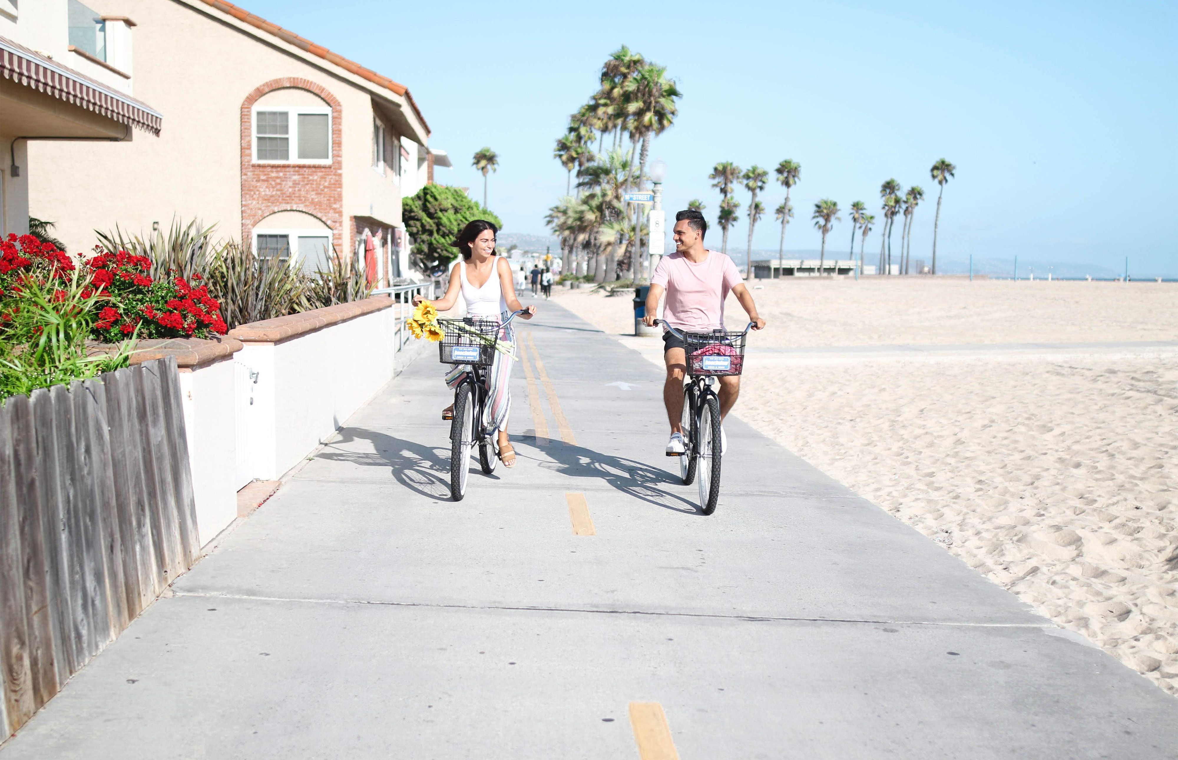 Cruise around town on bike - by far the best way to explore Newport!