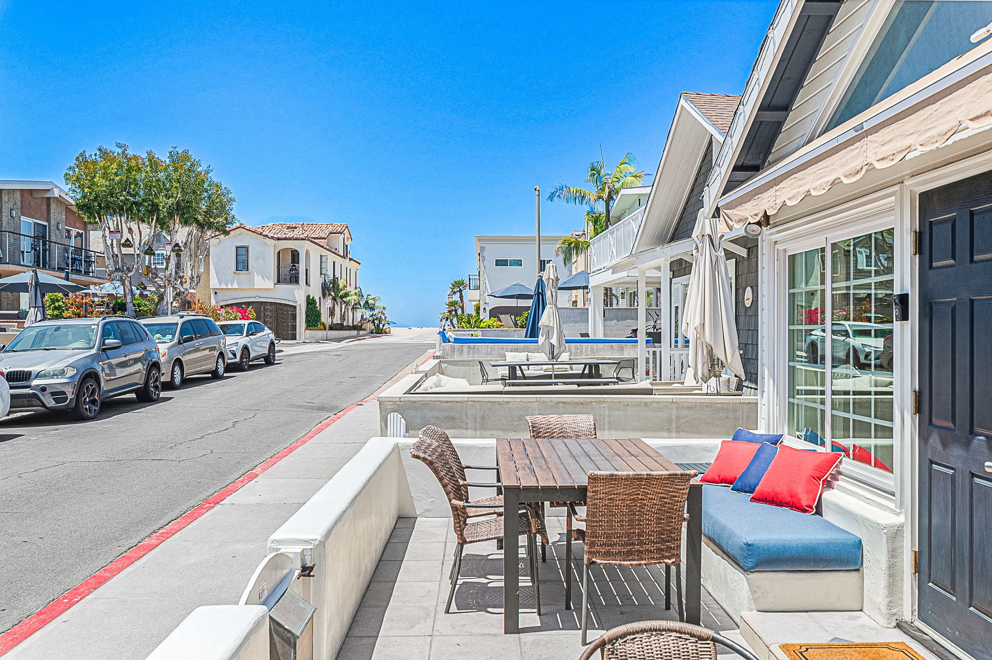 Enjoy al fresco dining and coastal breezes from the sun-filled front patio