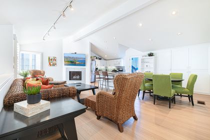 An open-concept retreat made for gathering, lounging, and lingering