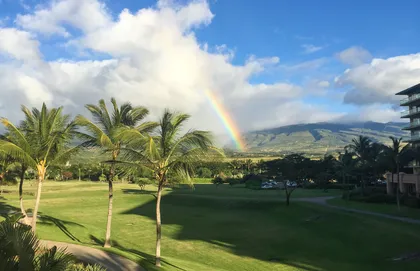 Also offering views of the West Maui Mountains from the wrap-around balcony