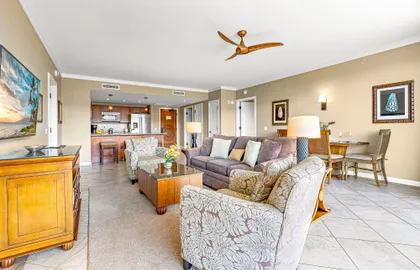 Enjoy a lavish interior with upgraded tile flooring and new furniture
