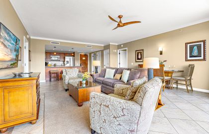 Enjoy a lavish interior with upgraded tile flooring and new furniture