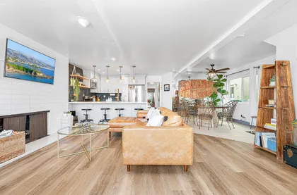 Comfortable open living space designed for relaxed coastal gatherings