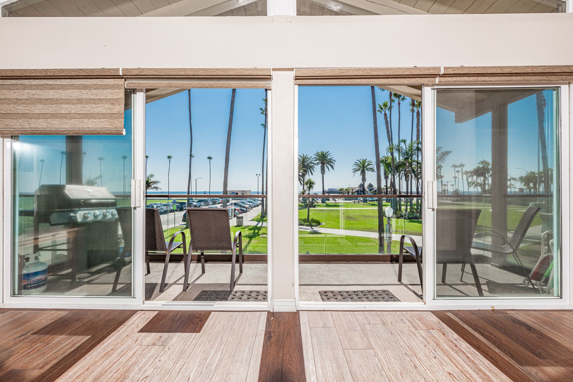 Living area opens up to fresh ocean breezes for that ultimate indoor/outdoor lifestyle.