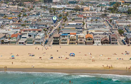 Beachfront perspective highlighting your prime location just steps from the sand and surf