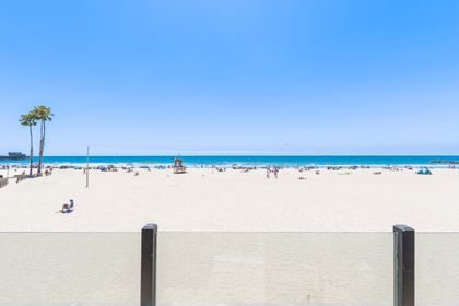The view of the 24th street beach from your second level balcony.